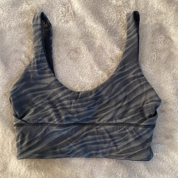 Lululemon Reversible Align Bra Sz 4 Black/Zebra print - Picture 4 of 4